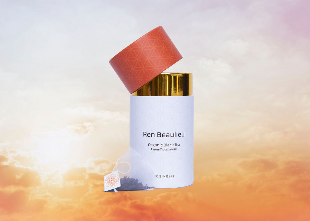 Ren Beaulieu Sun Rise Luxury Organic Tea Front with tea bags front 