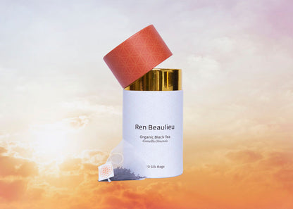 Ren Beaulieu Sun Rise Luxury Organic Tea Front with tea bags front 